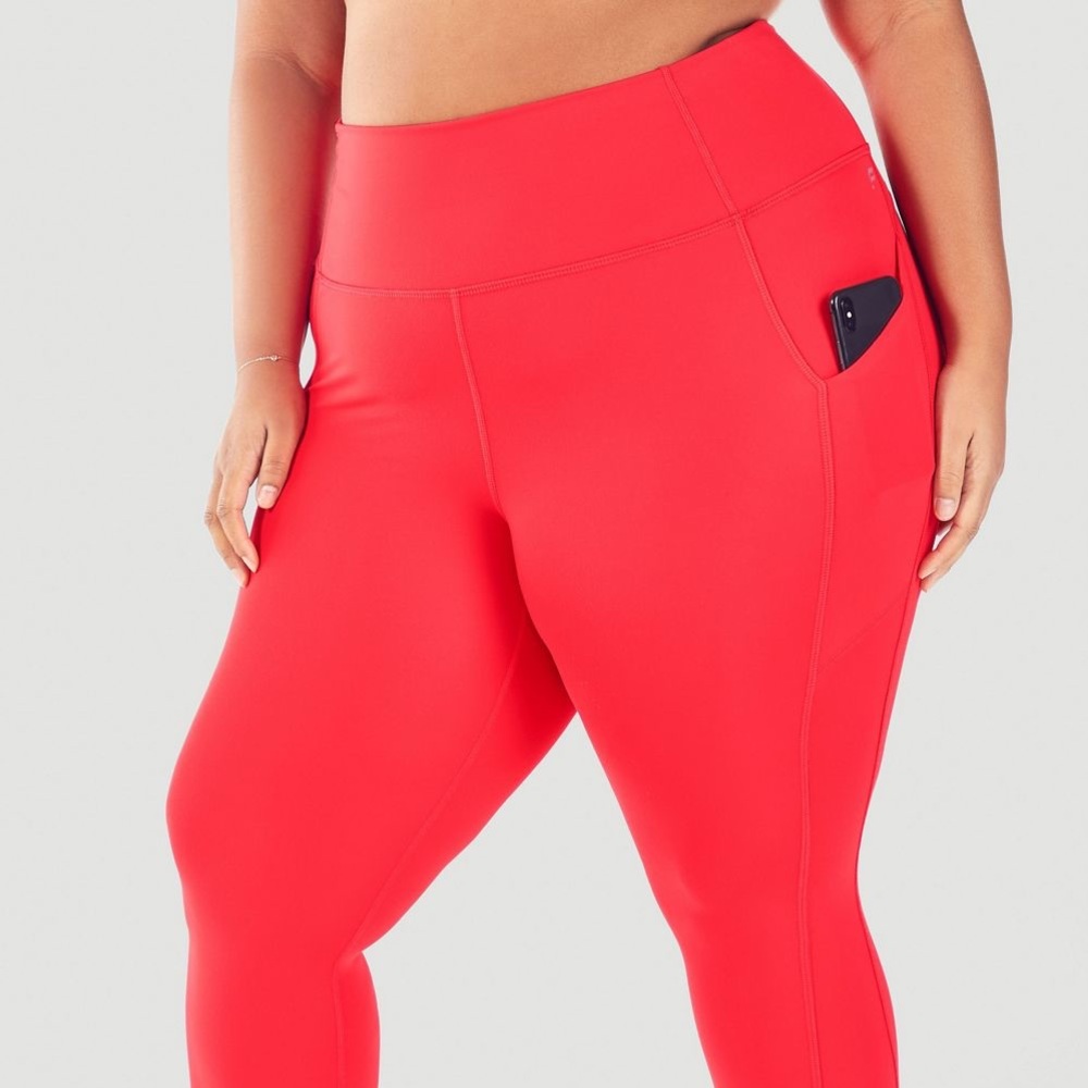 FableticsMilaLeggings,Solid Red Pockets(Not Mesh)